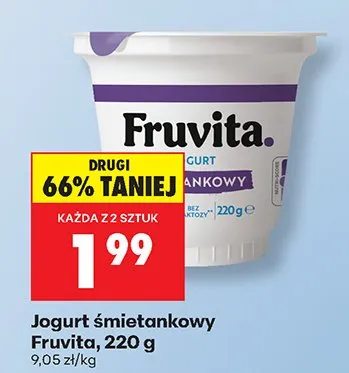 Jogurt śmietankowy promocja w Biedronka