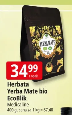 Herbata Yerba Mate bio EcoBlik Medicaline promocja w Leclerc