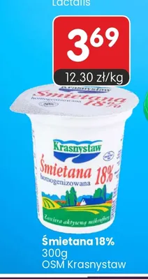 Śmietana OSM Krasnystaw 18% promocja w Market Point