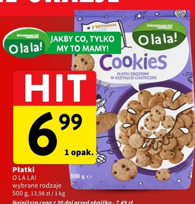 Płatki wybrane rodzaje promocja w Intermarche