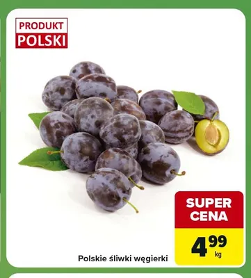 Polskie śliwki węgierki promocja w Carrefour Express