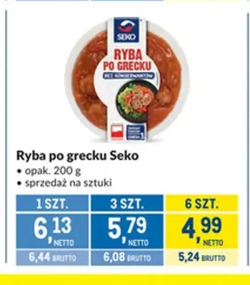 Ryba po grecku Seko promocja w Makro