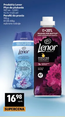 Perełki do prania Lenor promocja w Delikatesy Centrum