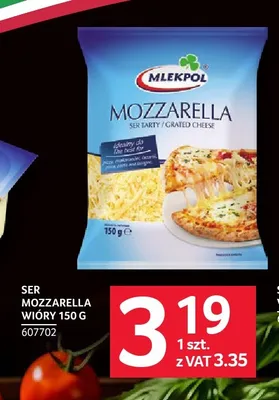 Ser Mozzarella wióry Mlekpol promocja w Selgros