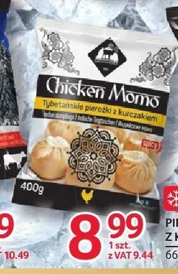 Pierożki momo z kurczakiem Mooroz promocja w Selgros