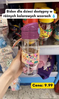 Bidon dla dzieci Super Dziewczyna promocja w Kaufland