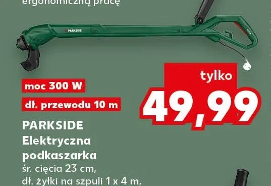 Elektryczna podkaszarka Parkside promocja w Kaufland