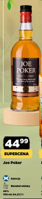 Whisky Joe Poker Blended 40% promocja w Netto