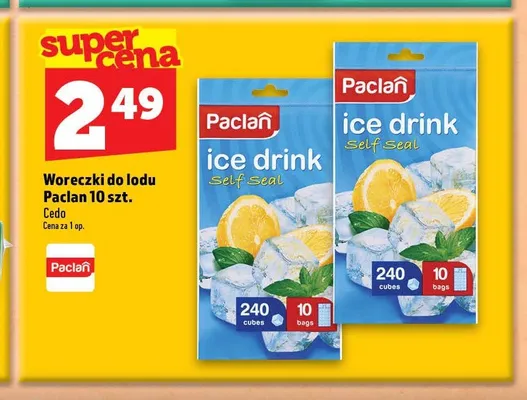 Woreczki do lodu Paclan promocja w TOPAZ