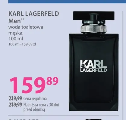 Woda toaletowa męska Men Karl Lagerfeld promocja w Hebe