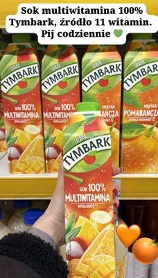 Sok 100% pomarańczowy promocja w Dino