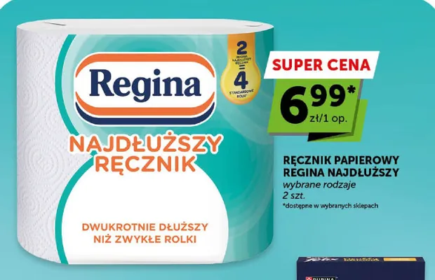 Ręcznik papierowy Regina Najdłuższy Ręcznik promocja w Euro Sklep