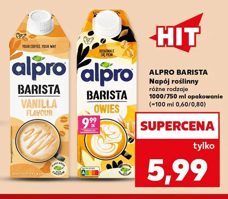 Napój roślinny Alpro Barista owies promocja w Kaufland