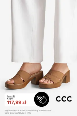 Klapki damskie Lasocki promocja w CCC