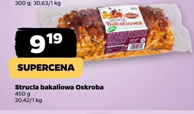Strucla bakaliowa Oskroba promocja w Netto