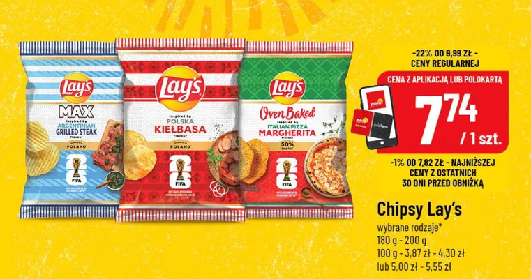 Chipsy Lay's Polska Kiełbasa promocja w POLOmarket