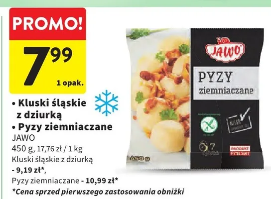 Kluski śląskie z dziurką, Pyzy ziemniaczane promocja w Intermarche