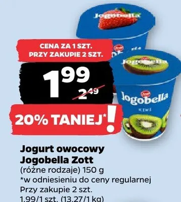 Jogurt owocowy (różne rodzaje) promocja w Netto