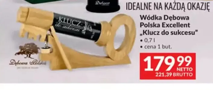 Wódka Dębowa Polska Excellent "Klucz do sukcesu" promocja w Makro