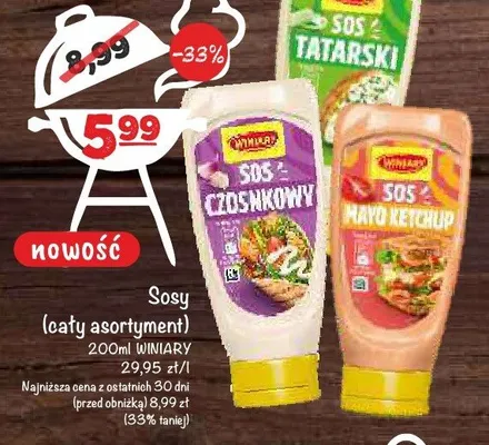 Sos czosnkowy Winiary promocja w Arhelan
