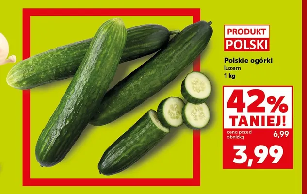 Ogórki polskie promocja w Kaufland