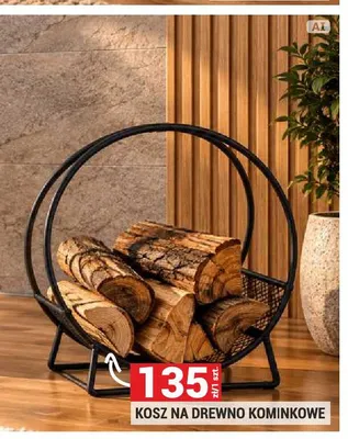 Kosz na drewno kominkowe promocja w Merkury Market