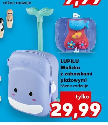 Walizka z zabawkami plażowymi Lupilu promocja w Kaufland