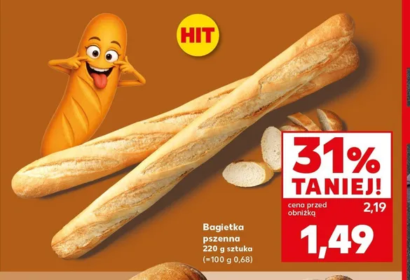 Bagietka pszenna promocja w Kaufland