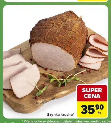 Szynka krucha promocja w Carrefour Express