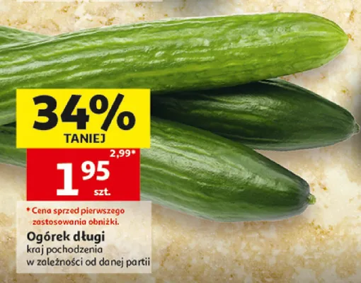 Ogórek długi promocja w Auchan