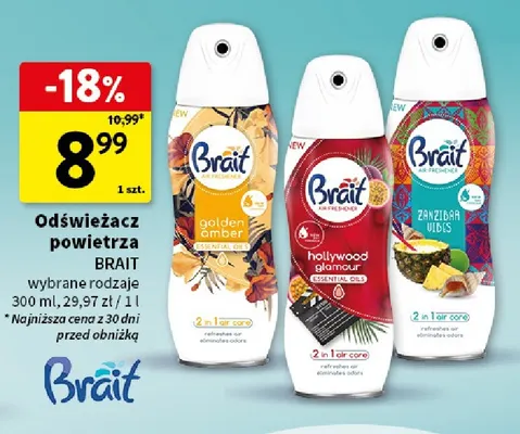 Odświeżacz powietrza sky&sea salt Glade by brise promocja w Intermarche
