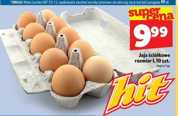 Jaja ściółkowe rozmiar L 10-pak promocja w TOPAZ