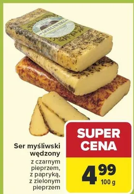 Ser myśliwski wędzony z czarnym pieprzem promocja w Carrefour