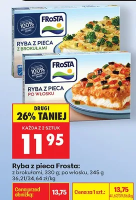 Ryba z pieca FroSta z brokułami promocja w Biedronka