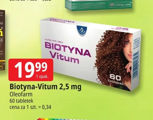 Biotyna-Vitum 2,5 mg Oleofarm promocja w Leclerc