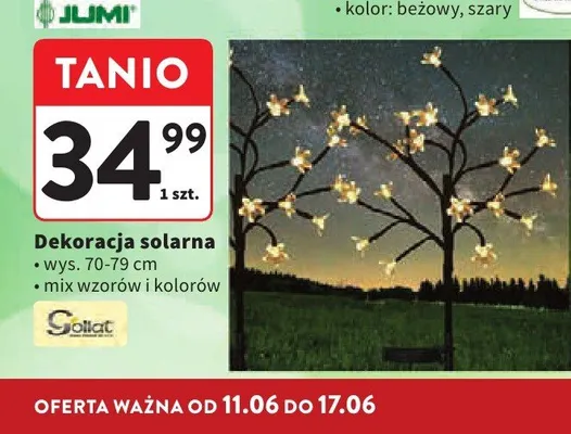 Dekoracja solarna Gollat promocja w Intermarche