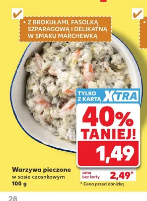 Warzywa pieczone w sosie czosnkowym promocja w Kaufland