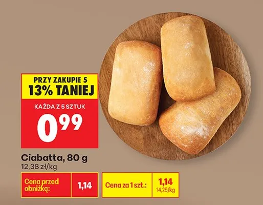 Ciabatta promocja w Biedronka