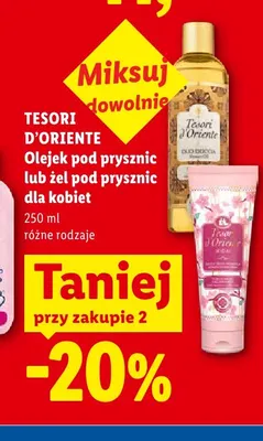 Olejek pod prysznic Tesori d'Oriente dla kobiet promocja w Lidl