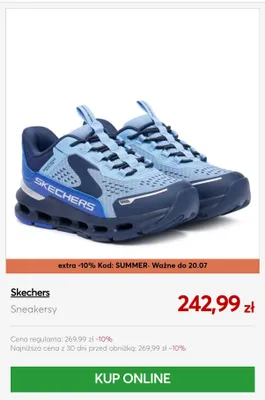 Sneakersy Skechers promocja w eobuwie.pl