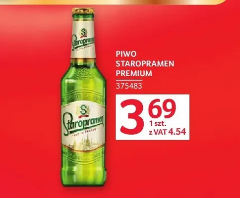 Piwo Staropramen Premium promocja w Selgros