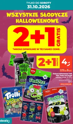 Słodycze halloweenowe promocja w Dealz