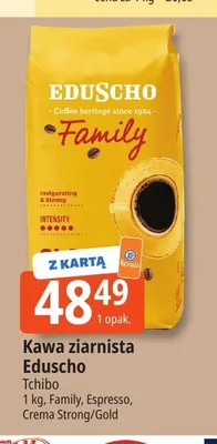 Kawa ziarnista Eduscho Crema Strong promocja w Leclerc