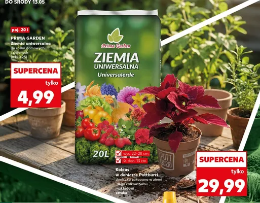 Ziemia uniwersalna Prima Garden do roślin domowych i zielonych promocja w Kaufland