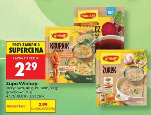 Zupa jarzynowa Winiary promocja w Biedronka