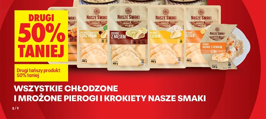 Wszystkie chłodzone i mrożone krokiety DRUGIE -50% promocja w Biedronka
