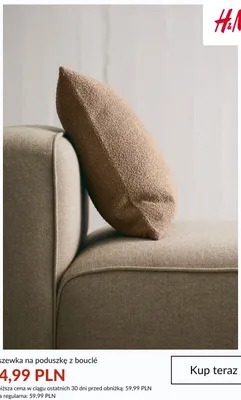 Poszewka na poduszkę z bouclé H&M promocja w H&M
