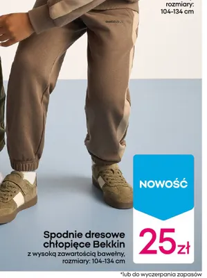 Spodnie dresowe chłopięce Bekkin promocja w Pepco