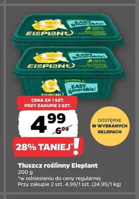 Tłuszcz roślinny Eleplant promocja w Netto