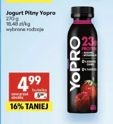 Jogurt pitny Danone YoPro promocja w Delikatesy Centrum
